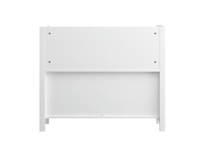 Bookshelf With 3 Tier Front Facing Storage And 3 Bins, Toddler Bookcase For Playroom - White