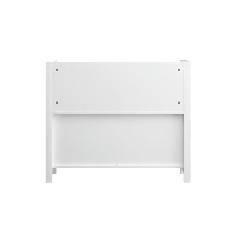 Bookshelf With 3 Tier Front Facing Storage And 3 Bins, Toddler Bookcase For Playroom - White