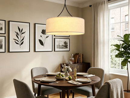 3 Light Drum Pendant Light