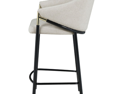 Sloped Arm Counter Stools (Set of 2) - Beige