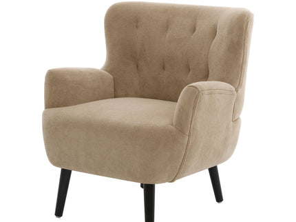 Armchair With Round Arm - Brown