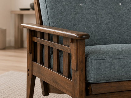 Montana - Full Size Futon Frame - Aqua