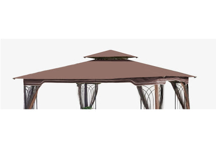 Patio Double Roof Gazebo Replacement Canopy Top Fabric