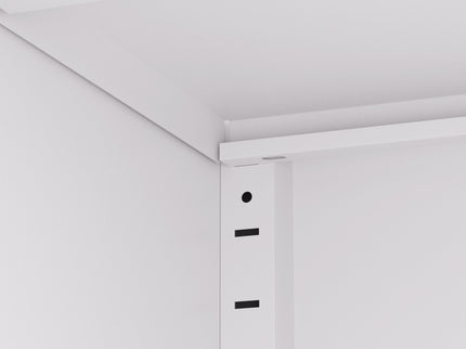 Kitchen Pantry Cabinet With Doors, Heavy-Duty Freestanding Storage Organizer With 5 Adjustable Shelves, Tool Free Assembly - White