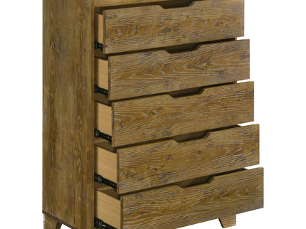 Packard - 5 Drawer Chest - Oak