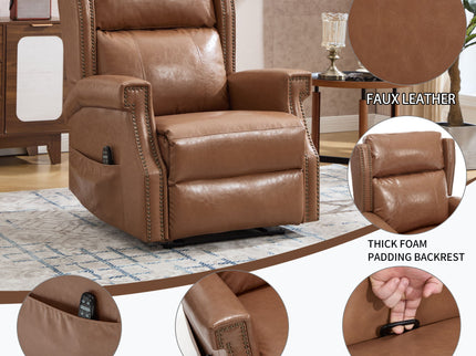 Manual Recliner Chair  With Heavy Duty Motion Mechanism, 8 Vibrating Nodes And 3 Massage Modes For Living Room