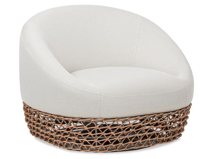 Willow - Upholstered Patio Deep Seating Armchair, Wicker Frame