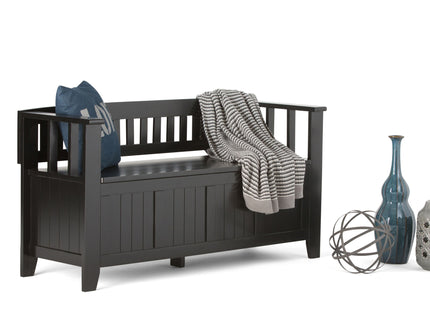 Acadian - Entryway Storage Bench, Handcrafted