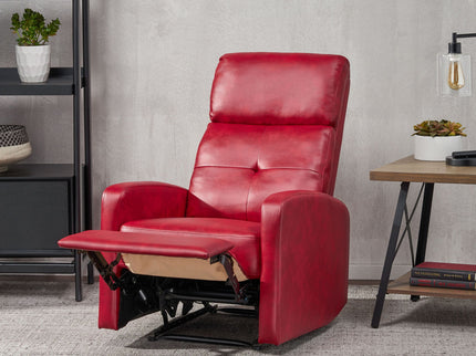 Contemporary Recliner Chair With Push Back Function