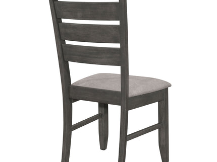 Padded Seat Side Chairs With Tapered Slats (Set of 2)