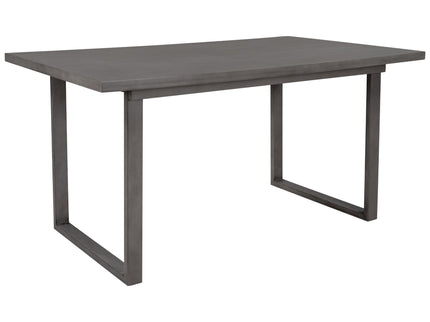6 Pieces Family Furniture, Solid Wood Dining Room Set With Rectangular Table & 4 Chairs With Bench - Gray