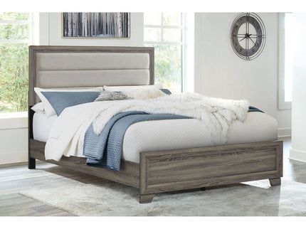 Funston - Queen Bed With Headboard - Brown Oak