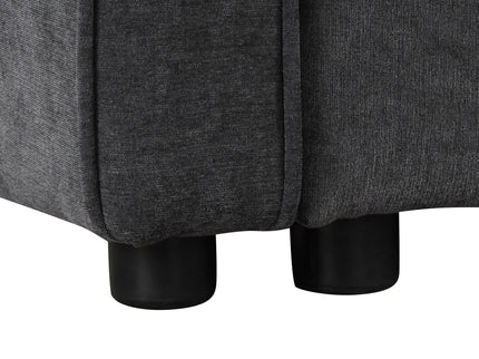L-Shaped Sofa Convertible Sofa Bed Pull Out Sofa Sleeper With Two Back Pillows, Two USB Ports And Two Power Sockets For Living Room