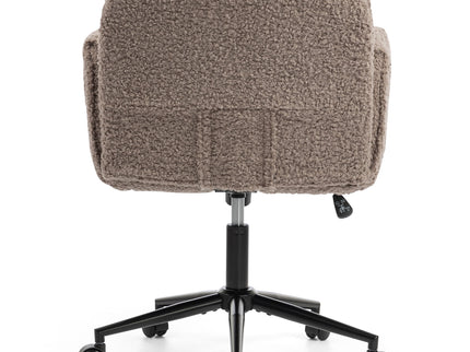 Criss Cross Swivel Desk Chair With Adjustable Armrests & Wheels For Home Office