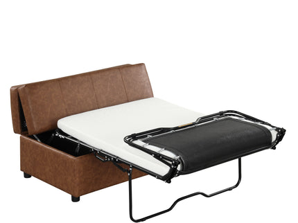 Twin Size Folding Ottoman Sleeper Bed With Mattress Convertible Guest Bed
