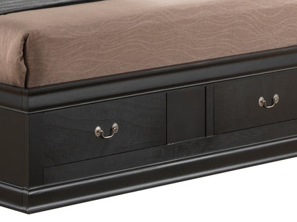 Traditional Style Bookcase Storage Bed