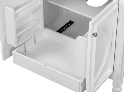 Double Sink Bathroom Vanity Set With Wall Mount Mirror Cabinet
