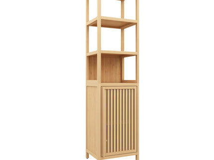 Storage Cabinet With Tall Tower, Multifunctional For Bathroom