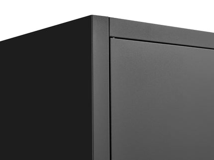 2 Door File Cabinet With Lock, 4 Adjustable Shelves, Heavy-Duty
