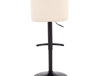 Toriano - Contemporary Adjustable Bar Stool With Rounded T Footrest (Set of 2)