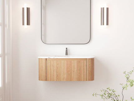 Wall Mounted Bathroom Vanity With Sink