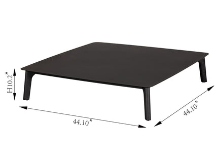 Sofa Set Coffee Tables For Outdoor - Black / Black Multi
