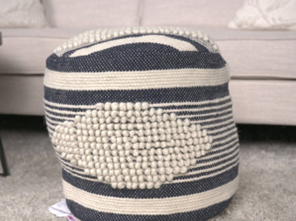 Diamond - Handcrafted Cylindrical Pouf