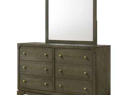 Sundance - 6 Drawer Dresser With Mirror - Dark Coffee