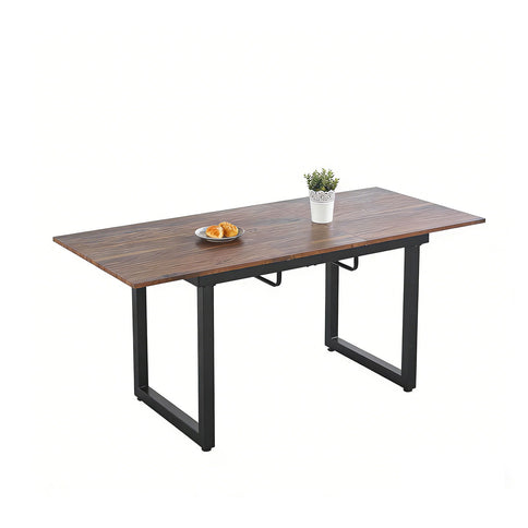Square Extendable Dining Table With Metal Legs