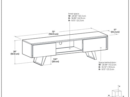 Lowry - Handcrafted TV Media Stand
