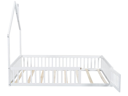 House Platform Bed With Guardrail
