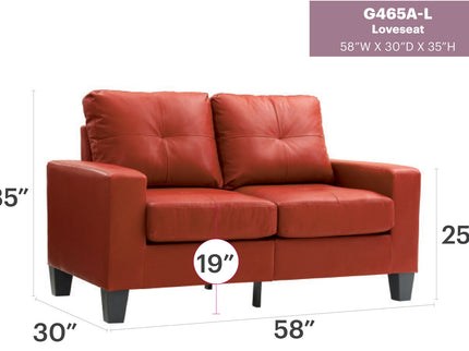 Newbury - Track Arm Loveseat For Cozy Spaces