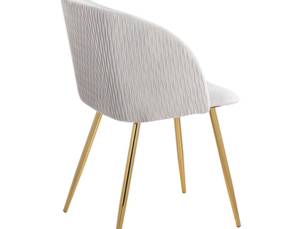 Fran - Pleated Waves Contemporary Chair (Set of 2)