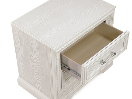 2 Drawer Storage Nightstand Bedroom Furniture - Antique White