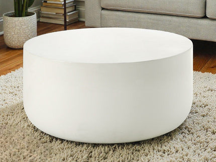 Dustan - Natural Coffee Table - White