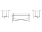 Pearl Silver / 3 Pc. Coffee Table, 2 End Tables