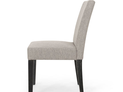 Contemporary Dining Chair With Upholstered Seating And Tapered Legs