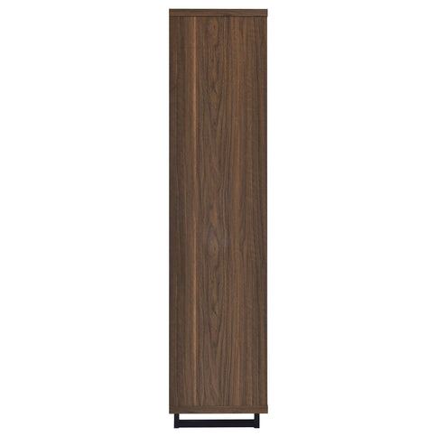 Rodger - 3 Shelf Cabinet Bookcase - Walnut