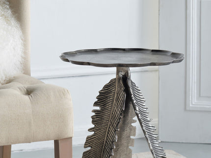 Leaf Side Table - Silver