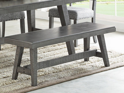 Dining Room Bench - Gray / Gray