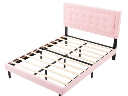 Upholstered Platform Bed With Slats
