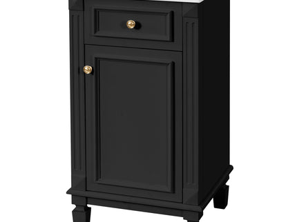 Bathroom Vanity With Sink, Soft-Closing Door, Adjustable Shelf