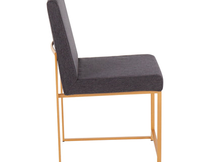 Fuji - Contemporary Stylish Frame, High Back Dining Chair (Set of 2)