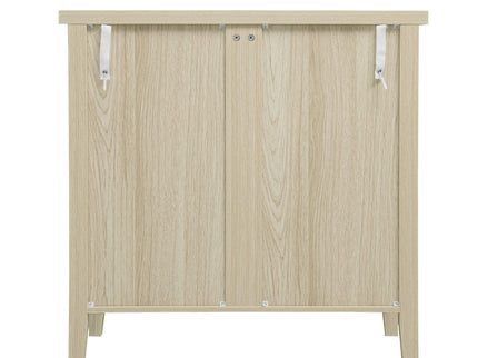 Rattan 2 Door Cabinet, Suitable For Bedroom - Natural