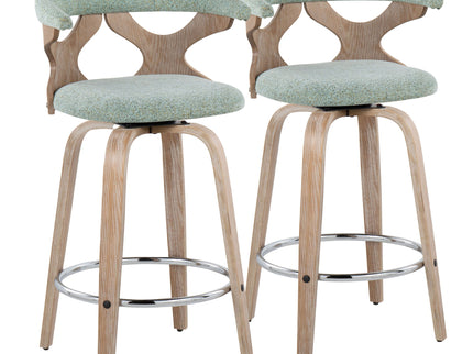 Gardenia - Mid Century Modern Fixed Height Counter Stool With Swivel (Set of 2)