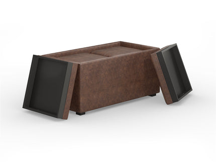Avalon - 5 Piece Storage Ottoman, Contemporary