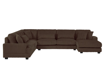 Oversized Sectional Sofa U - Shaped Sofa Couch Modern Sofa Upholstered In Soft With A Chaise Lounge For Living Room