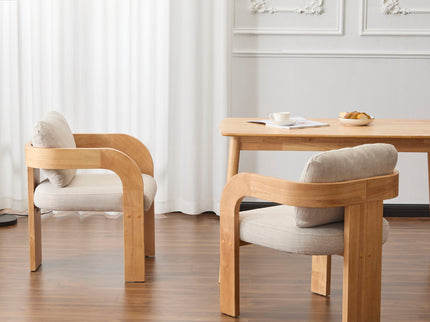 Dining Chairs With Pillow Back (Set of 2)