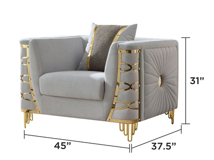Contessa - Accent Chair - Gray