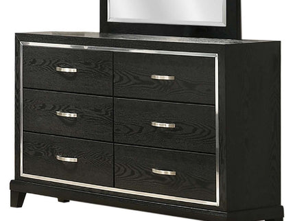 1 Piece Dresser With Tapered Legs Furniture - Black